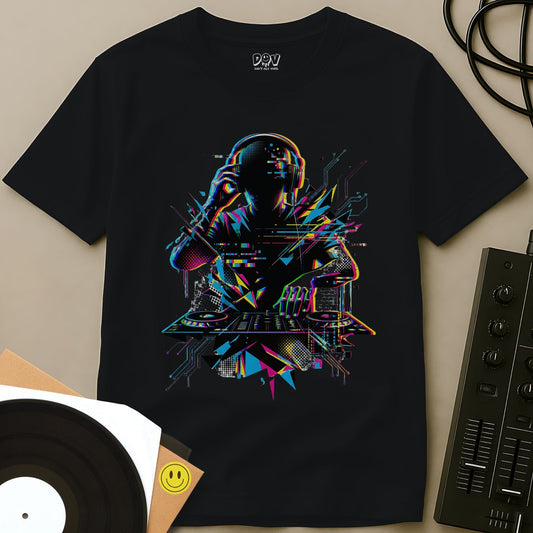 Glitch DJ T-Shirt Black / S Glitch DJ T-Shirt