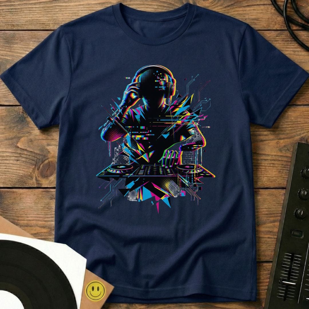 Glitch DJ T-Shirt Navy / S Glitch DJ T-Shirt