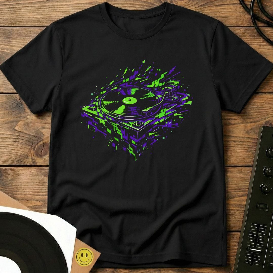 Glitchy Deck T-Shirt Black / S Glitchy Deck T-Shirt