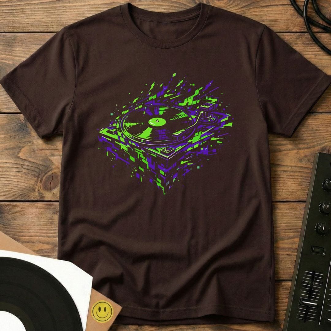 Glitchy Deck T-Shirt Dark Chocolate / S Glitchy Deck T-Shirt