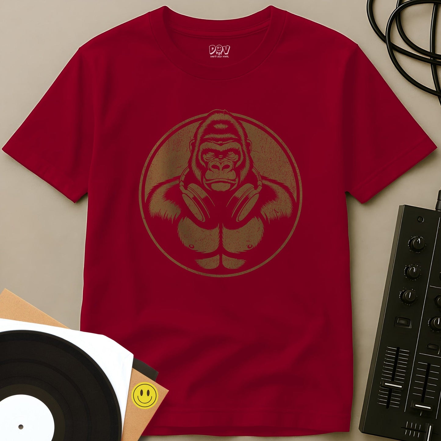 Gorrila Grooves T-Shirt Red / S Gorrila Grooves T-Shirt