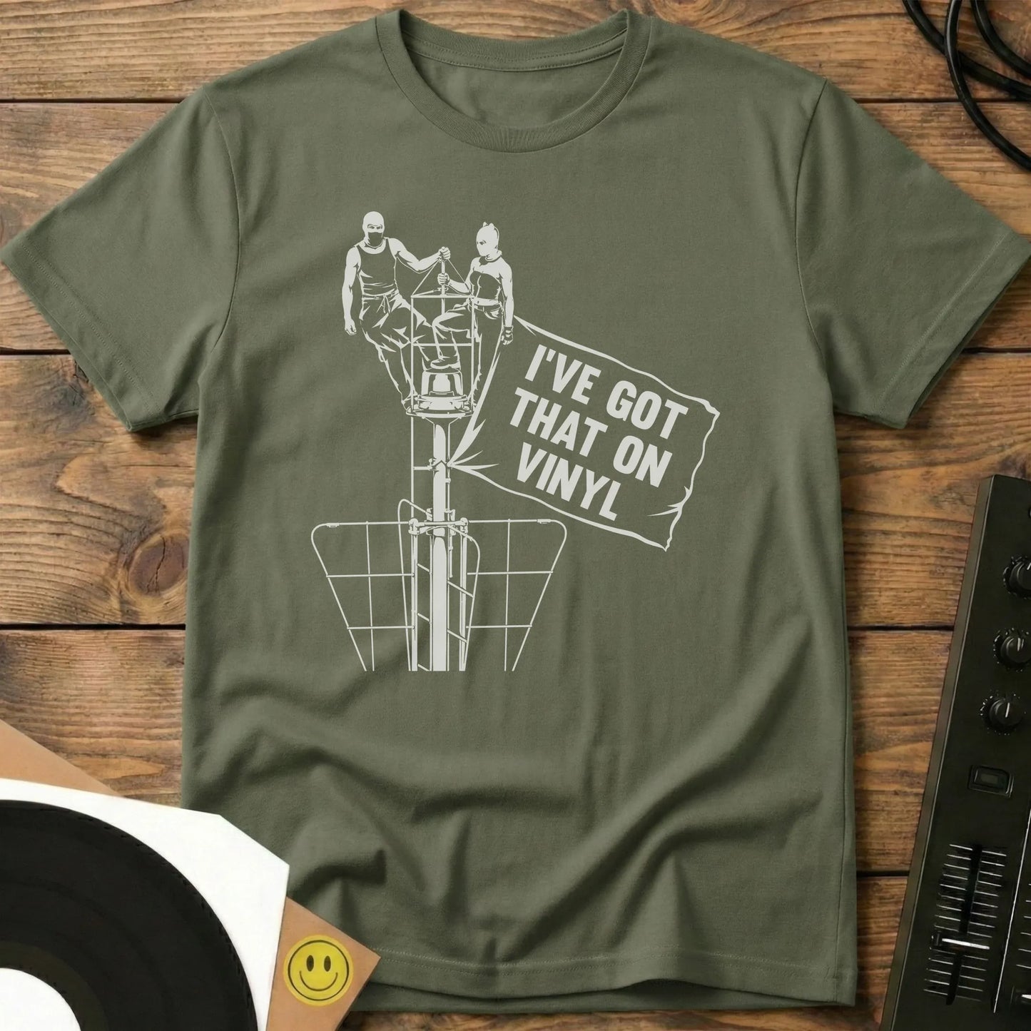 Got That On Vinyl Flag T-Shirt Military Green / S Got That On Vinyl Flag T-Shirt