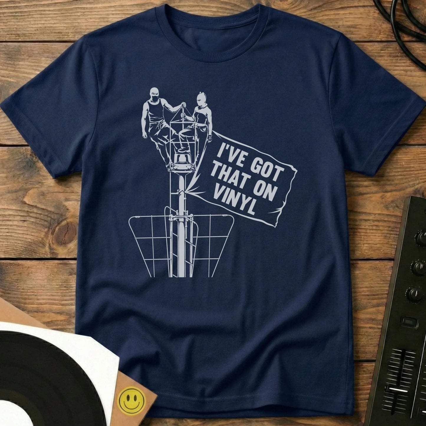 Got That On Vinyl Flag T-Shirt Navy / S Got That On Vinyl Flag T-Shirt