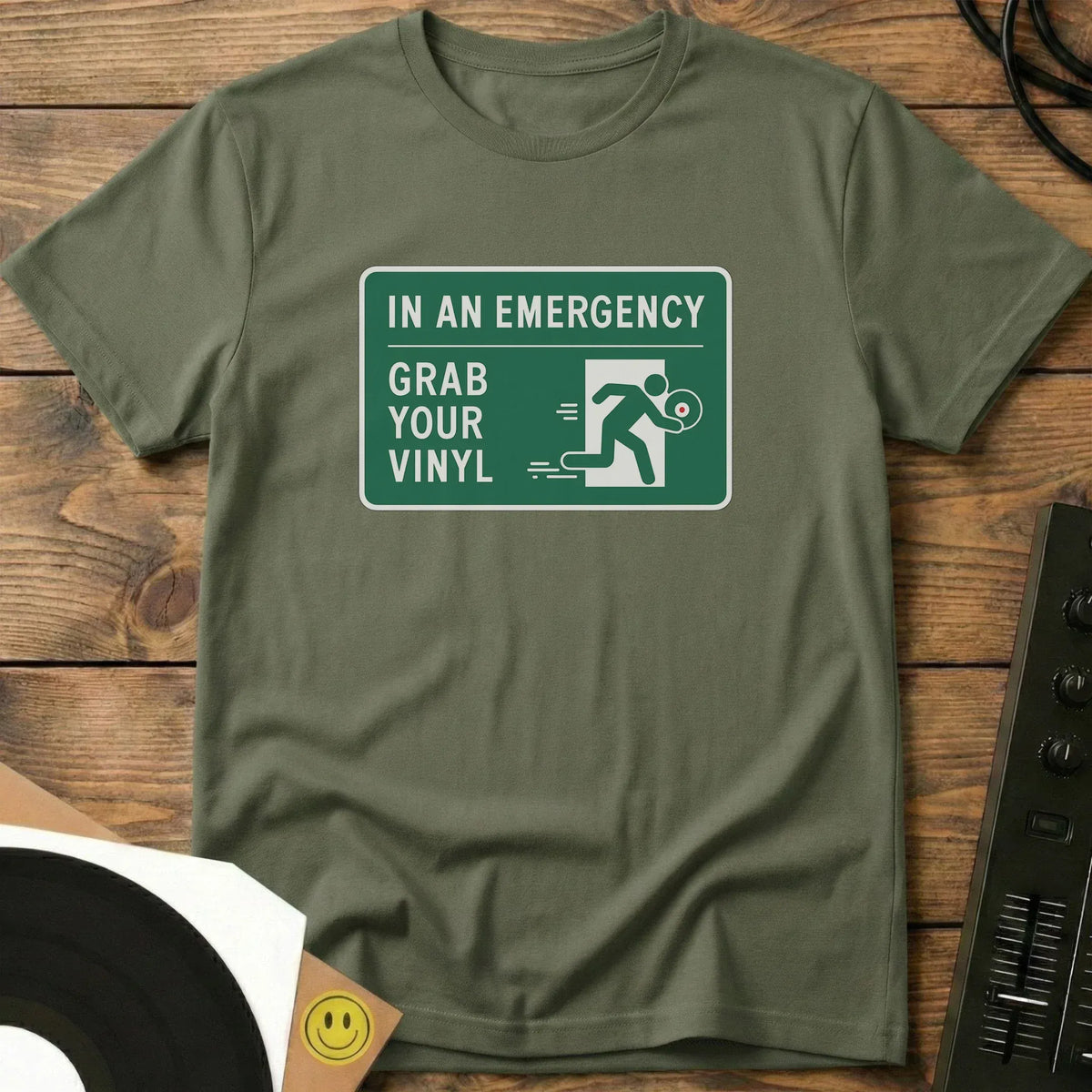 Grab Your Vinyl T-Shirt Military Green / S Grab Your Vinyl T-Shirt
