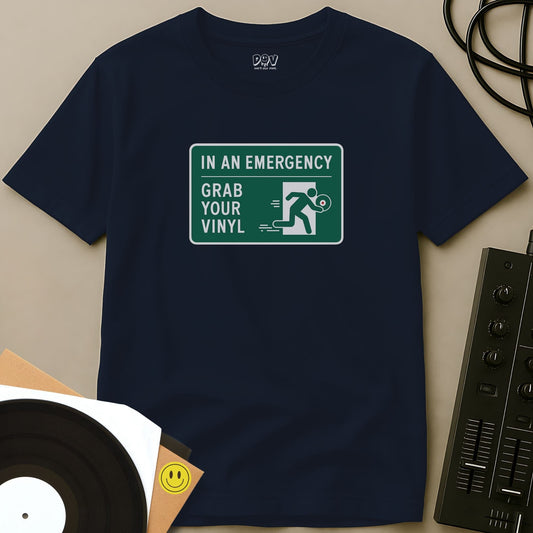 Grab Your Vinyl T-Shirt Navy / S Grab Your Vinyl T-Shirt