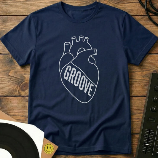 Groove In The Heart T-Shirt Navy / S Groove In The Heart T-Shirt