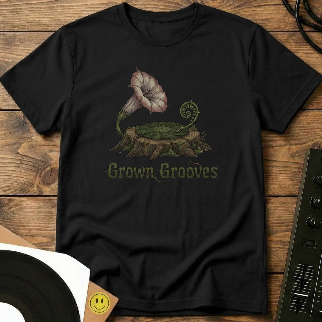 Grown Grooves T-Shirt Black / S Grown Grooves T-Shirt