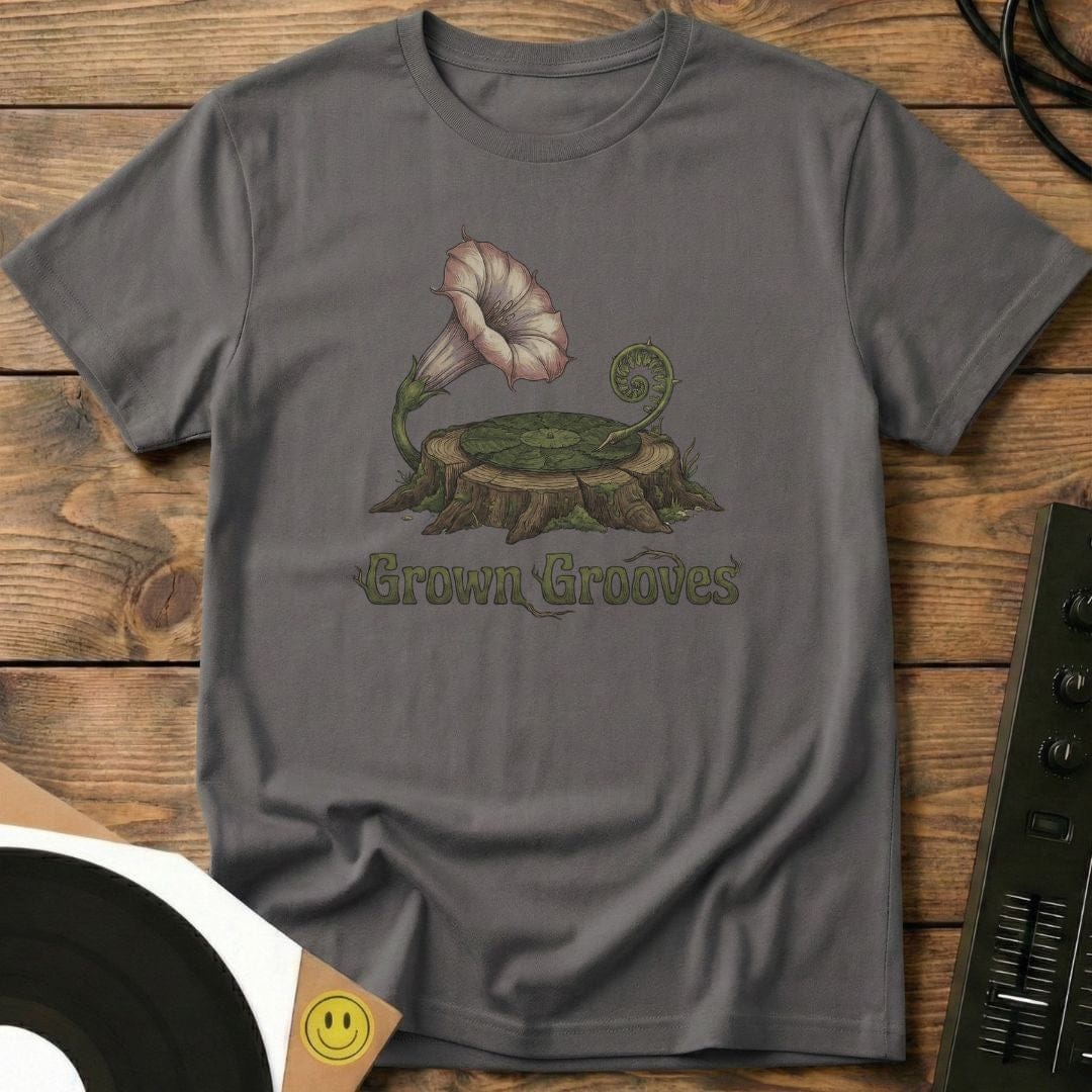 Grown Grooves T-Shirt Charcoal / S Grown Grooves T-Shirt