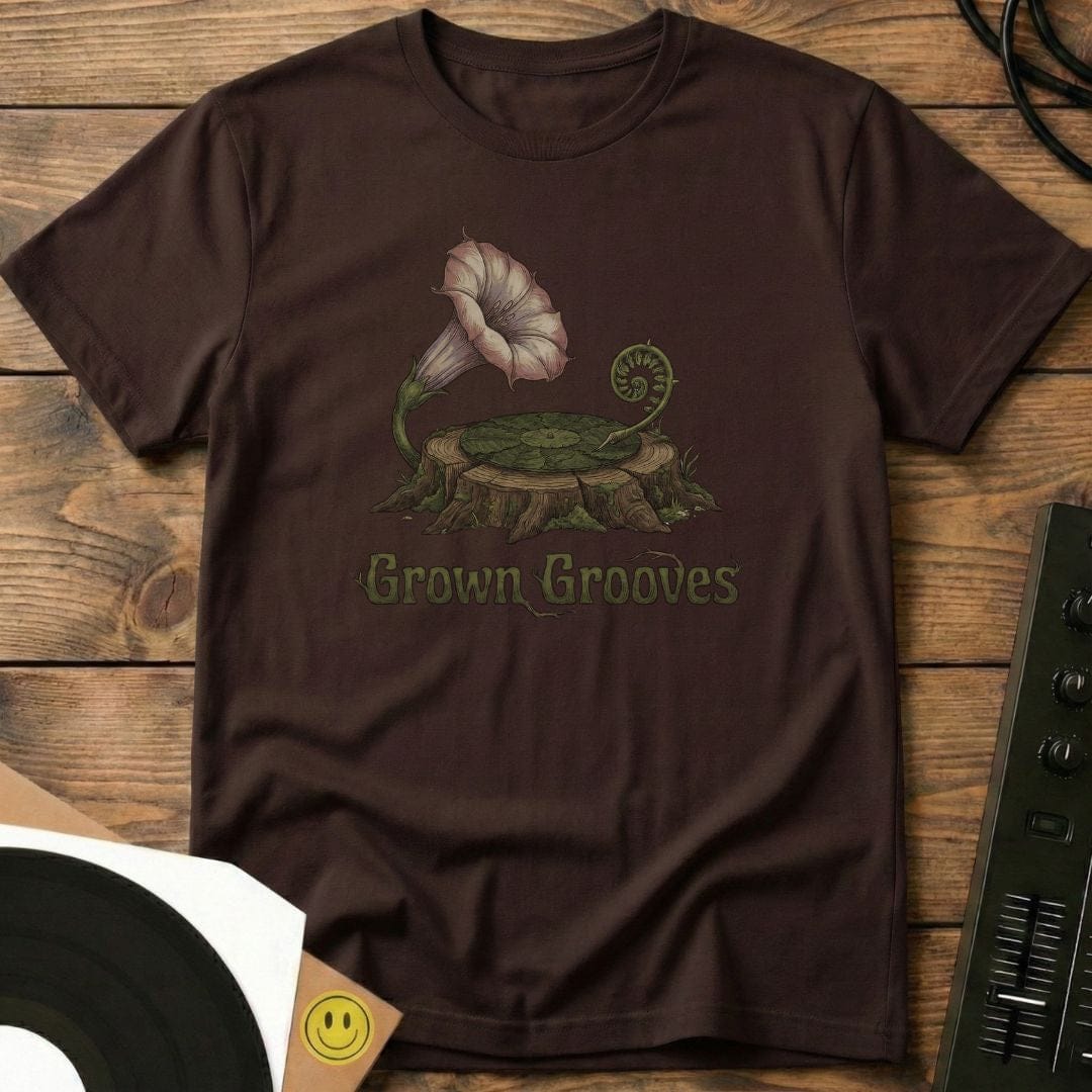 Grown Grooves T-Shirt Dark Chocolate / S Grown Grooves T-Shirt