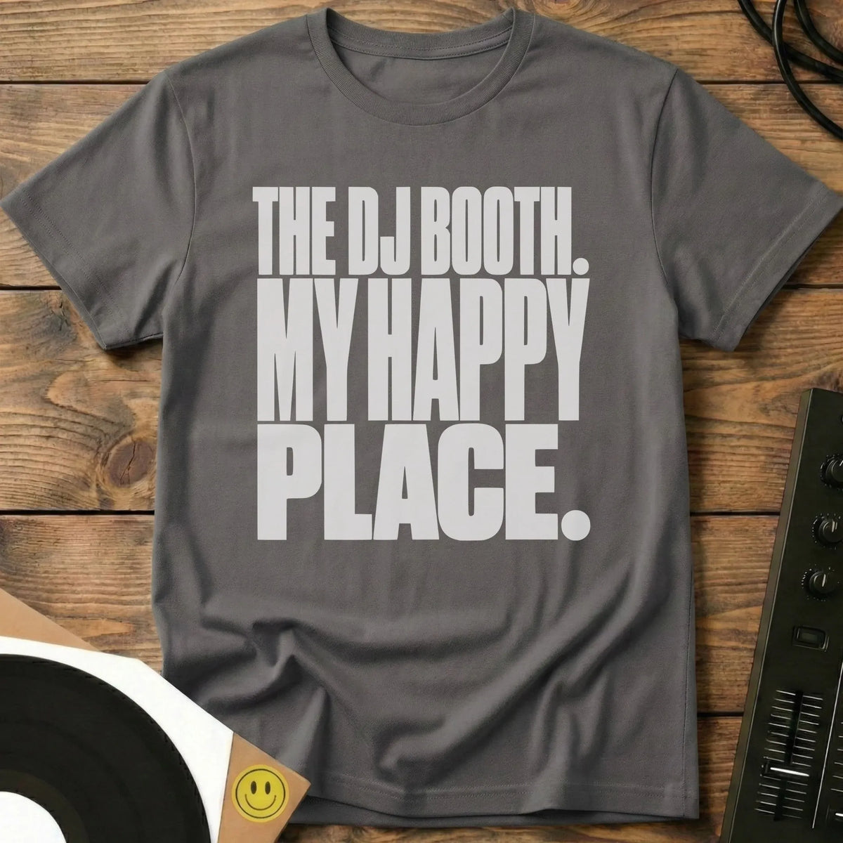 Happy Place T-Shirt Charcoal / S Happy Place T-Shirt