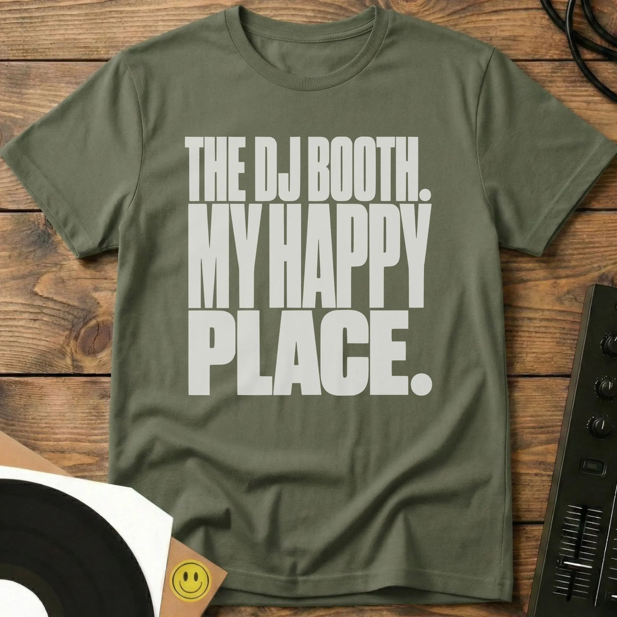 Happy Place T-Shirt Military Green / S Happy Place T-Shirt
