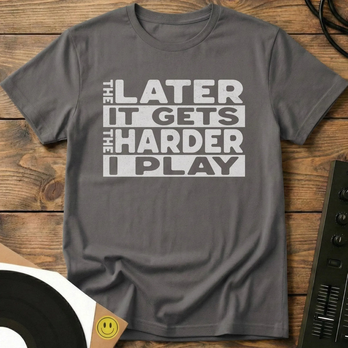 Harder I Play T-Shirt Charcoal / S Harder I Play T-Shirt