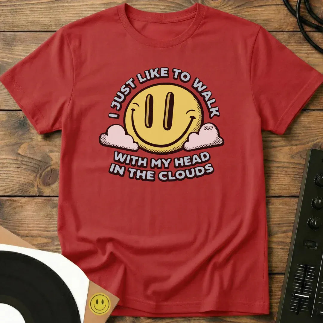 Head In The Clouds T-Shirt Red / S Head In The Clouds T-Shirt