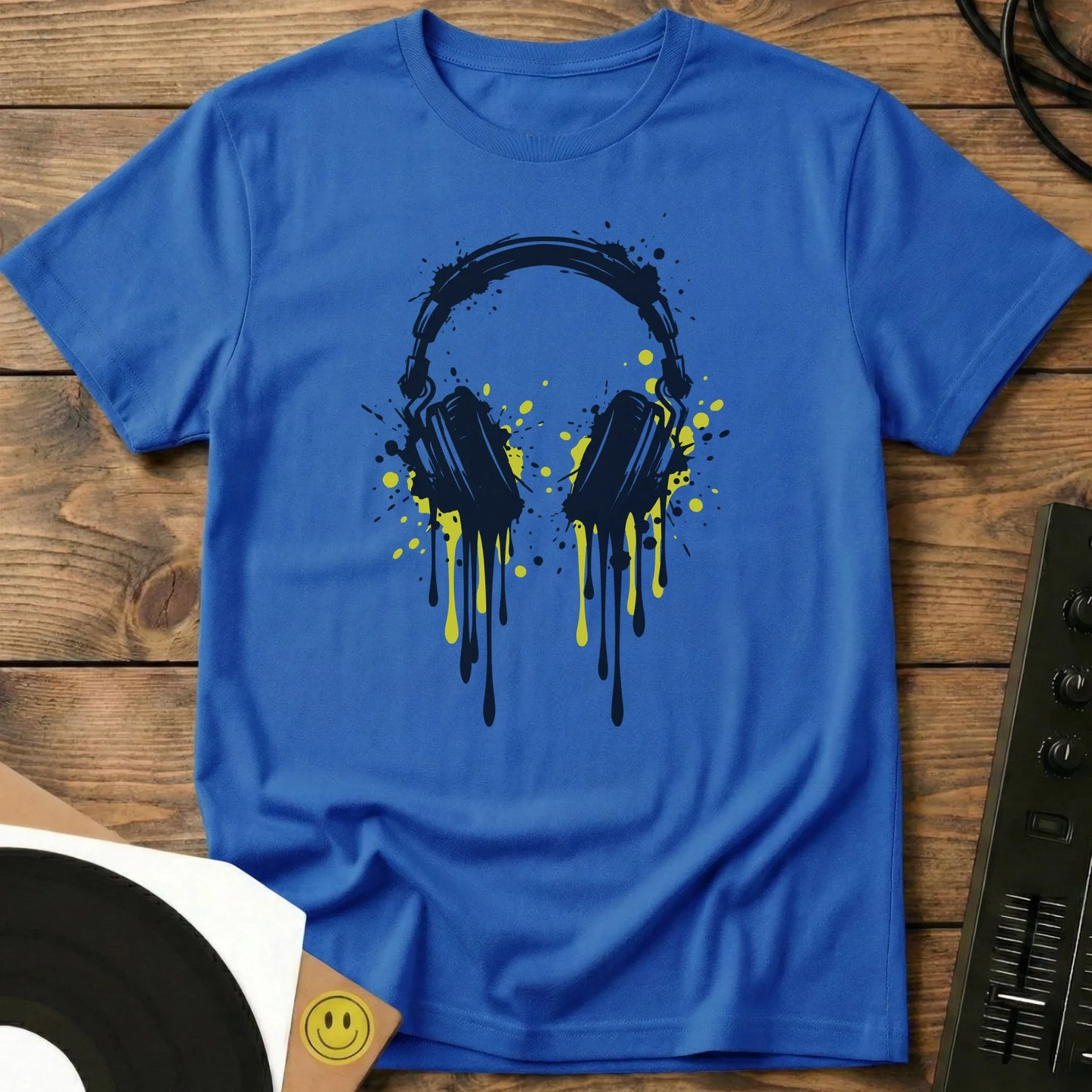 Headphone Drip T-Shirt Royal / S Headphone Drip T-Shirt