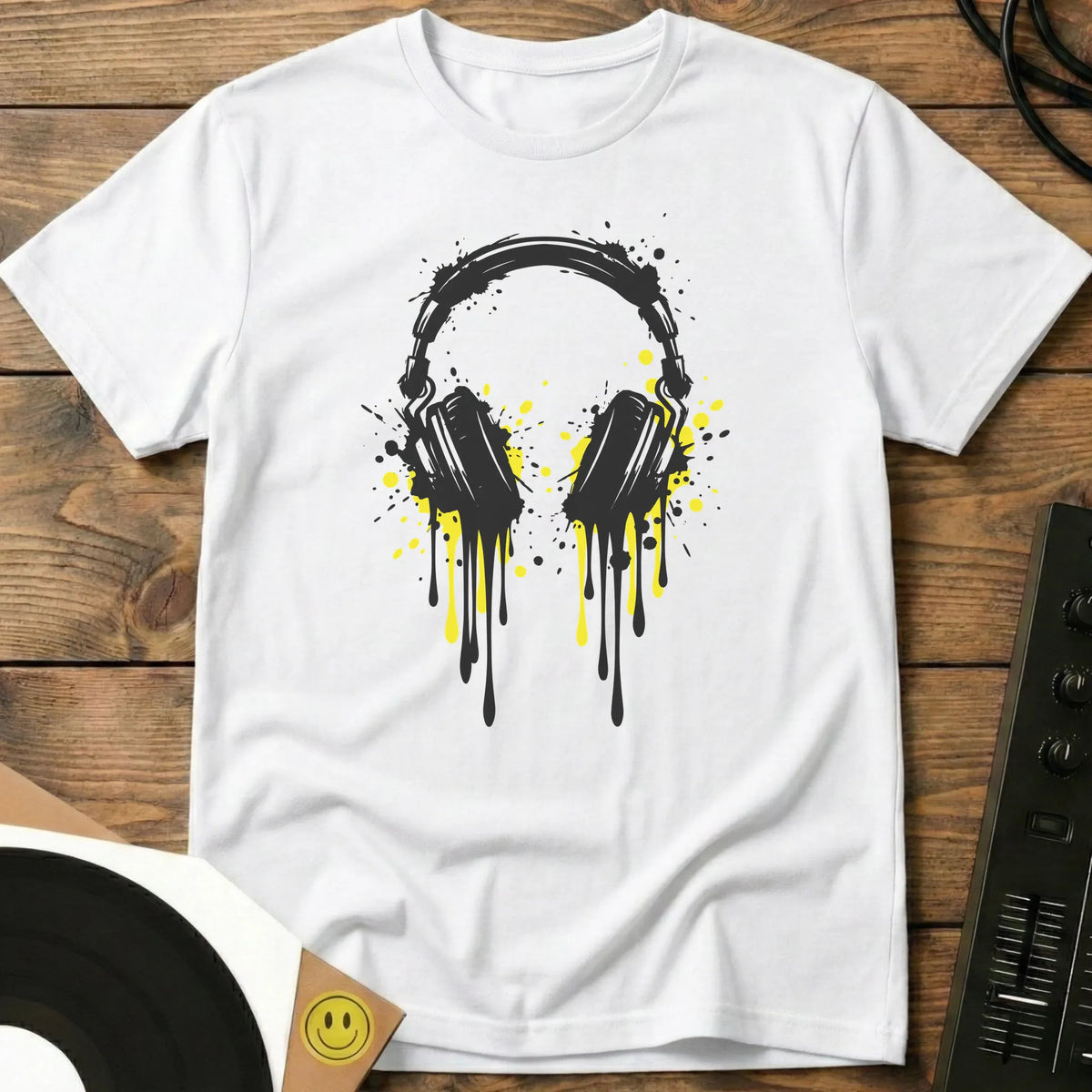 Headphone Drip T-Shirt White / S Headphone Drip T-Shirt