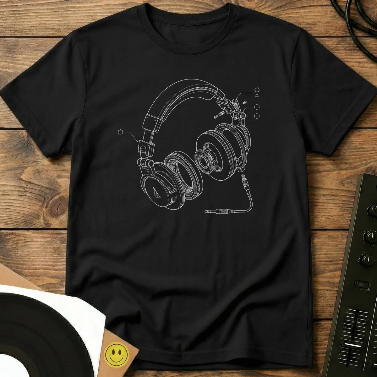 Headphone Explode T-Shirt Black / S Headphone Explode T-Shirt