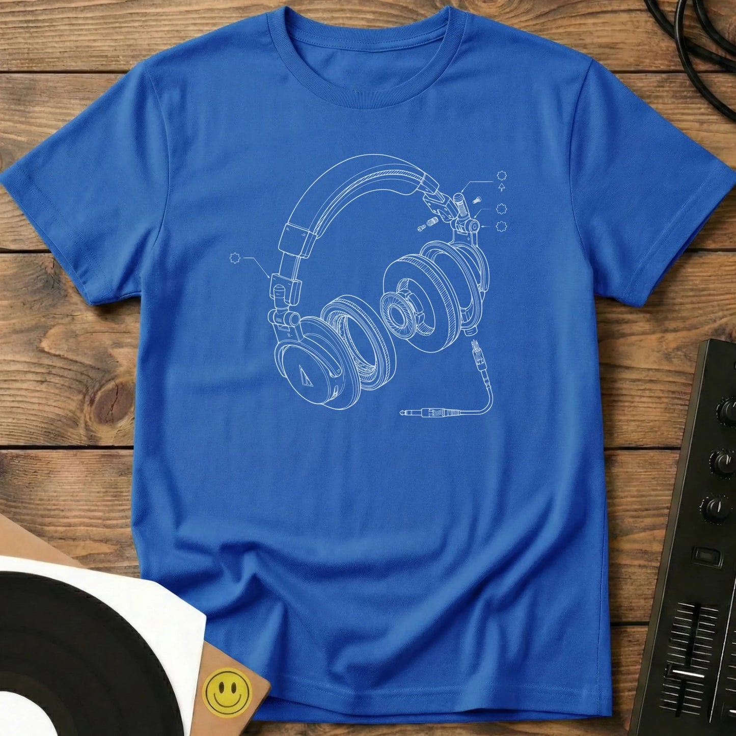 Headphone Explode T-Shirt Royal / S Headphone Explode T-Shirt