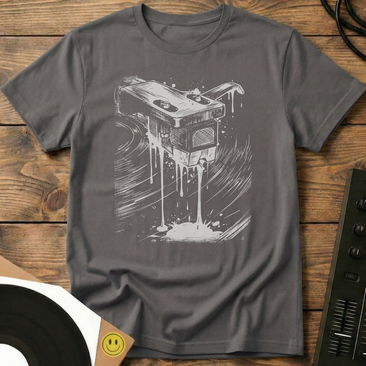 Headshell Sketch T-Shirt Charcoal / S Headshell Sketch T-Shirt