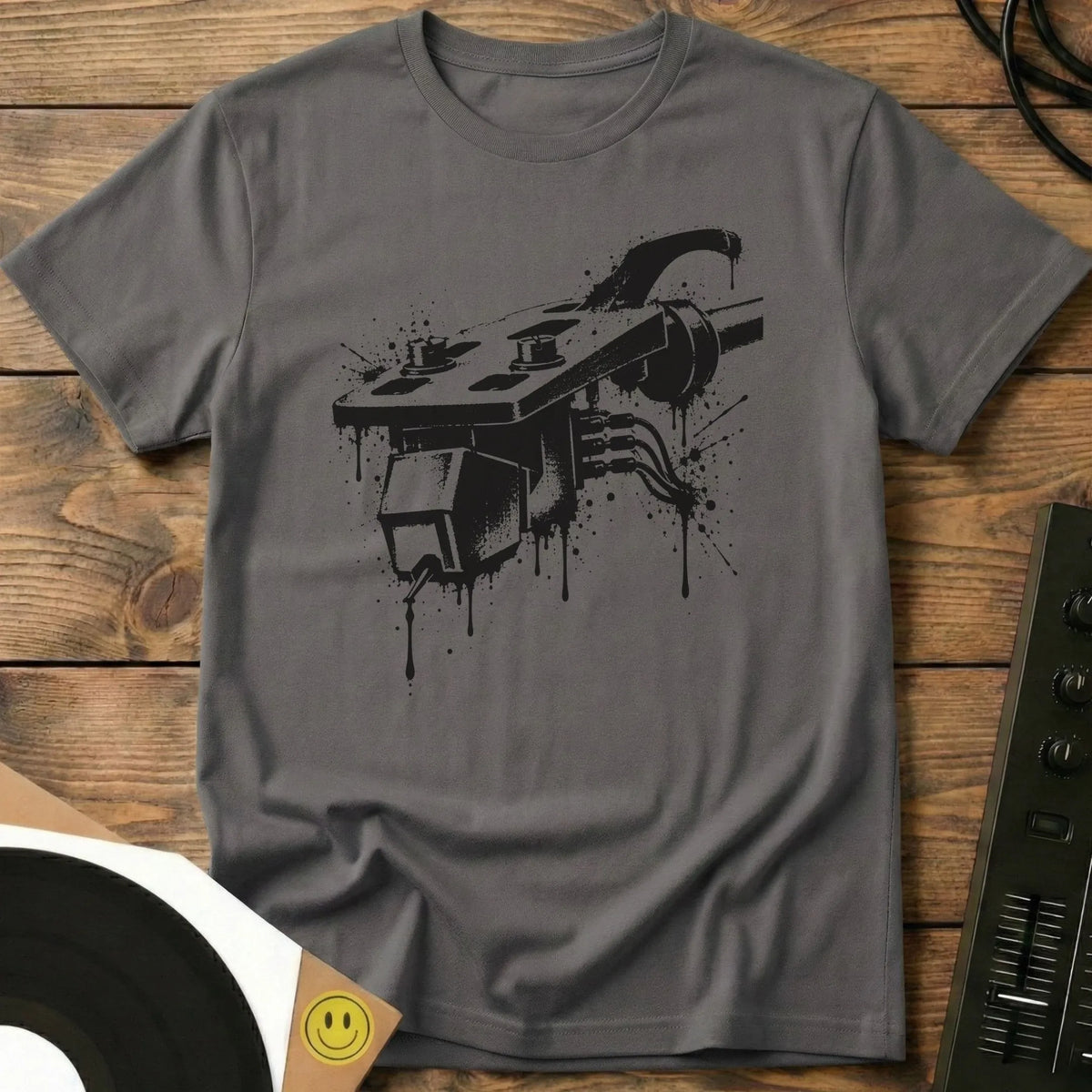 Headshell Splatter T-Shirt Charcoal / S Headshell Splatter T-Shirt