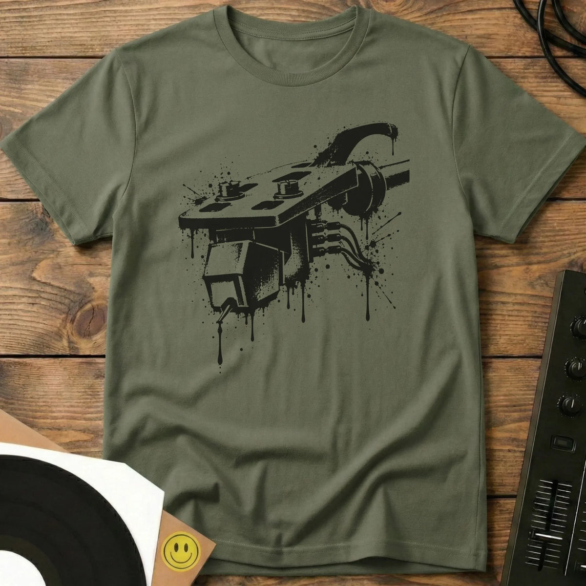 Headshell Splatter T-Shirt Military Green / S Headshell Splatter T-Shirt