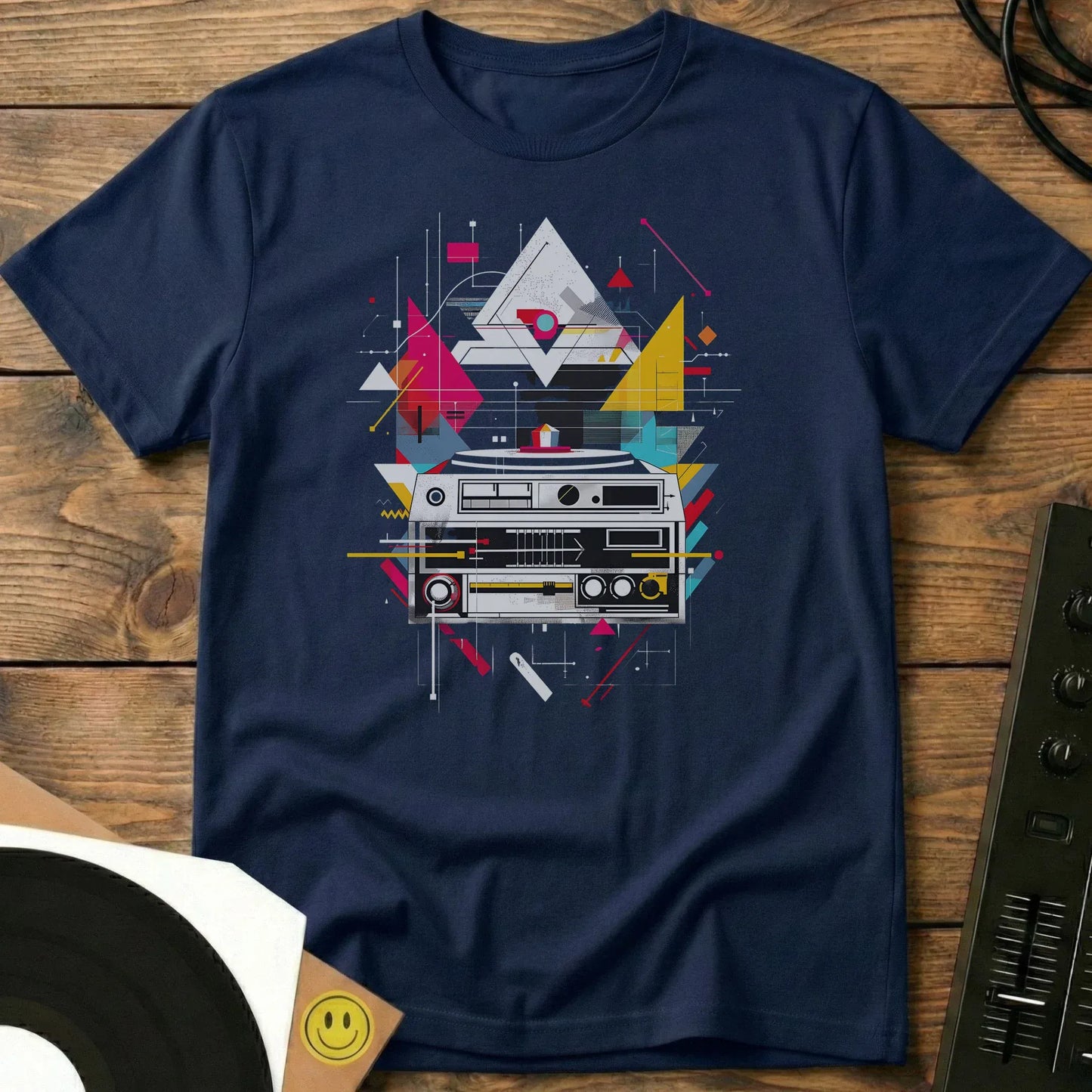 Hi-Fi Geometry T-Shirt Navy / S Hi-Fi Geometry T-Shirt