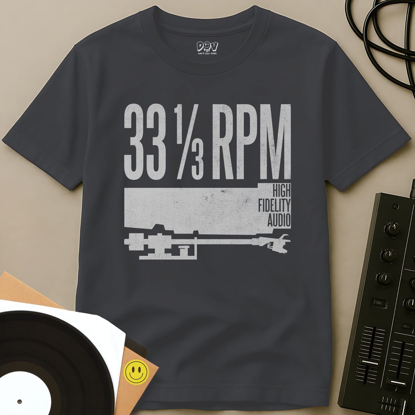 High Fidelity Audio T-Shirt Charcoal / S High Fidelity Audio T-Shirt