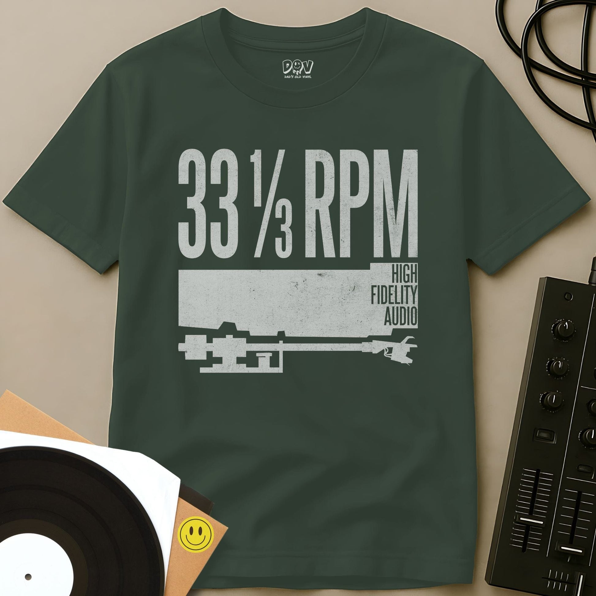 High Fidelity Audio T-Shirt Military Green / S High Fidelity Audio T-Shirt