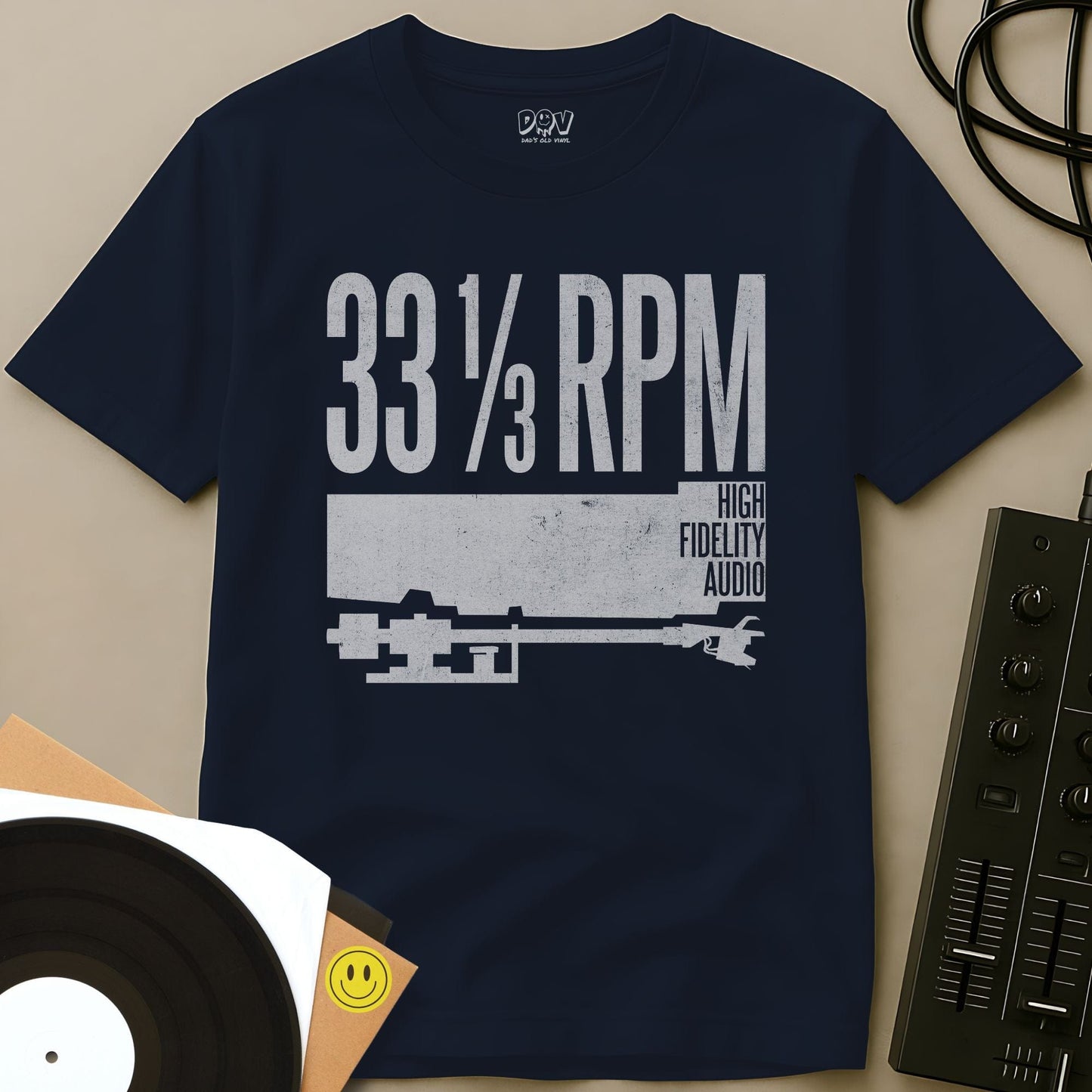 High Fidelity Audio T-Shirt Navy / S High Fidelity Audio T-Shirt