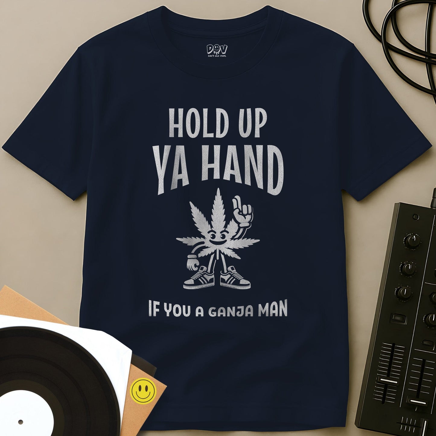 Hold Up Ya Hand T-Shirt Navy / S Hold Up Ya Hand T-Shirt