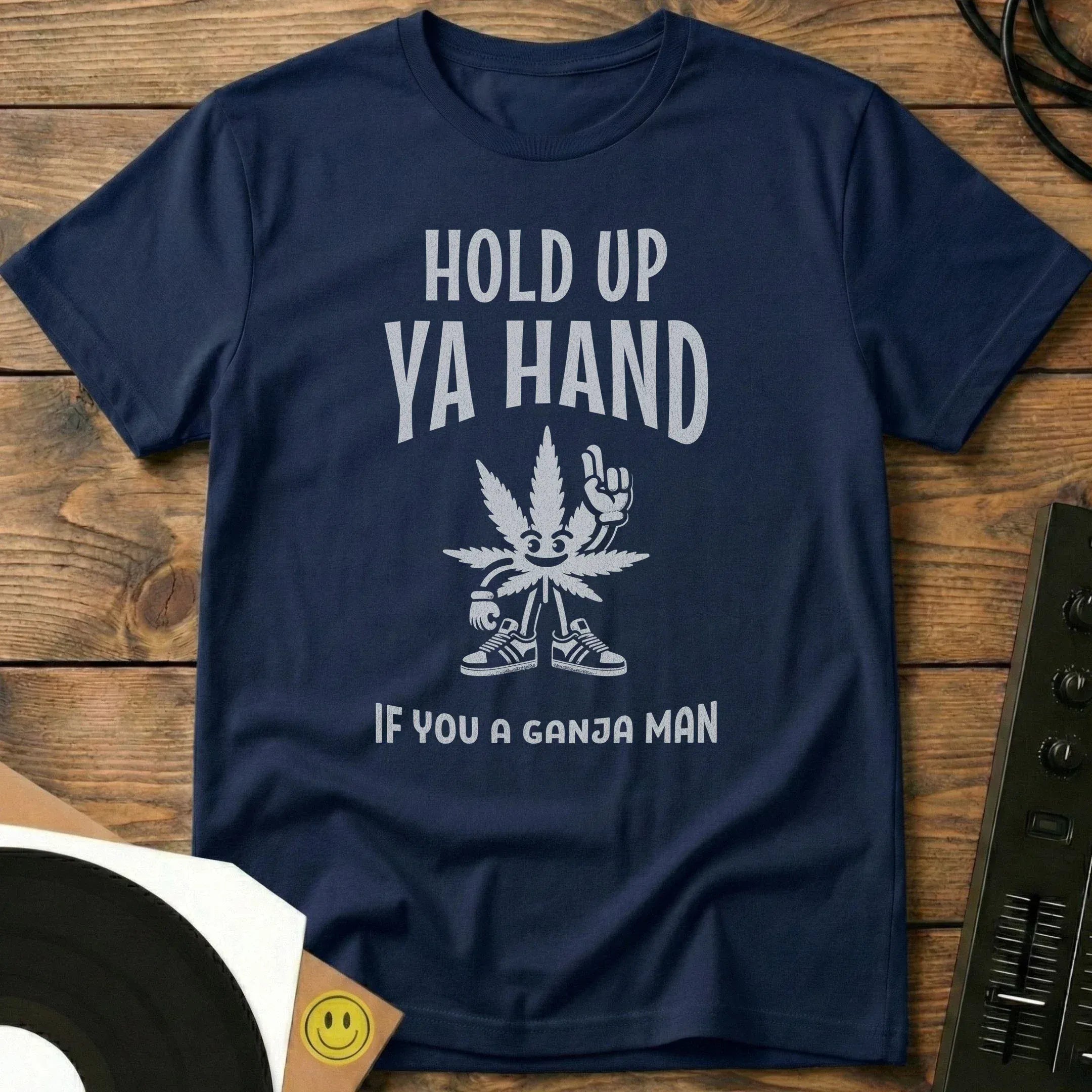 Hold Up Ya Hand T-Shirt Navy / S Hold Up Ya Hand T-Shirt