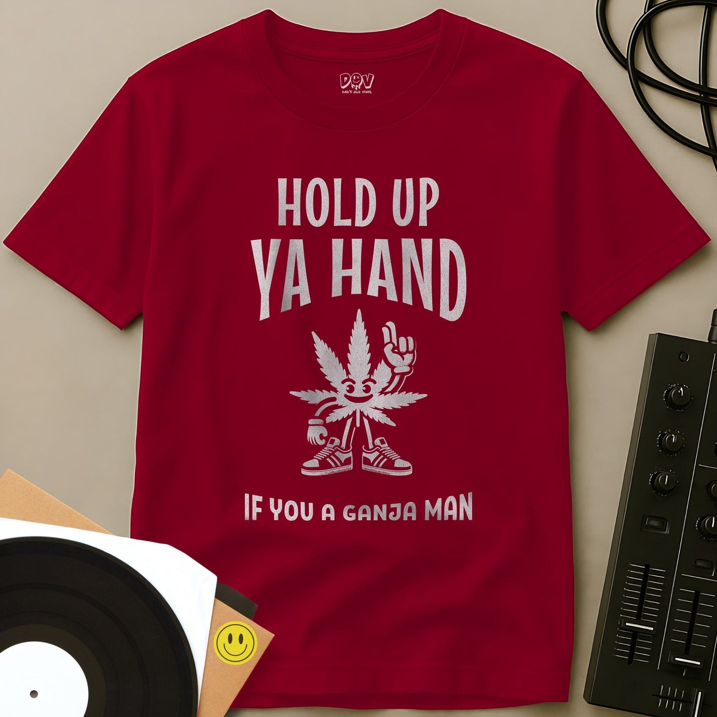 Hold Up Ya Hand T-Shirt Red / S Hold Up Ya Hand T-Shirt