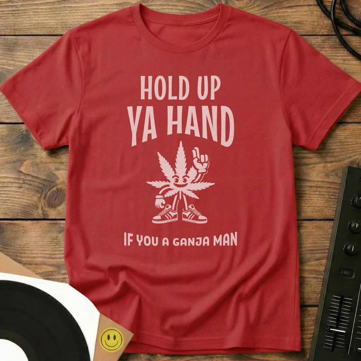 Hold Up Ya Hand T-Shirt Red / S Hold Up Ya Hand T-Shirt