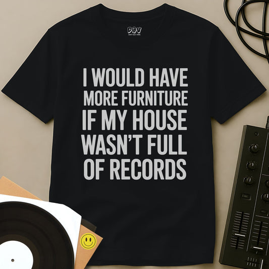 House Full Of Records T-Shirt Black / S House Full Of Records T-Shirt