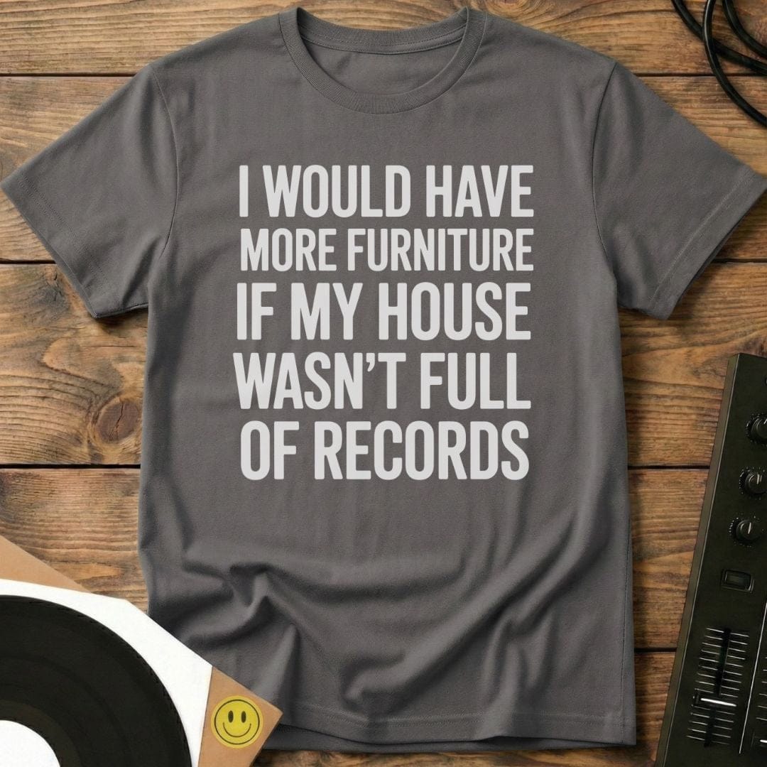 House Full Of Records T-Shirt Charcoal / S House Full Of Records T-Shirt
