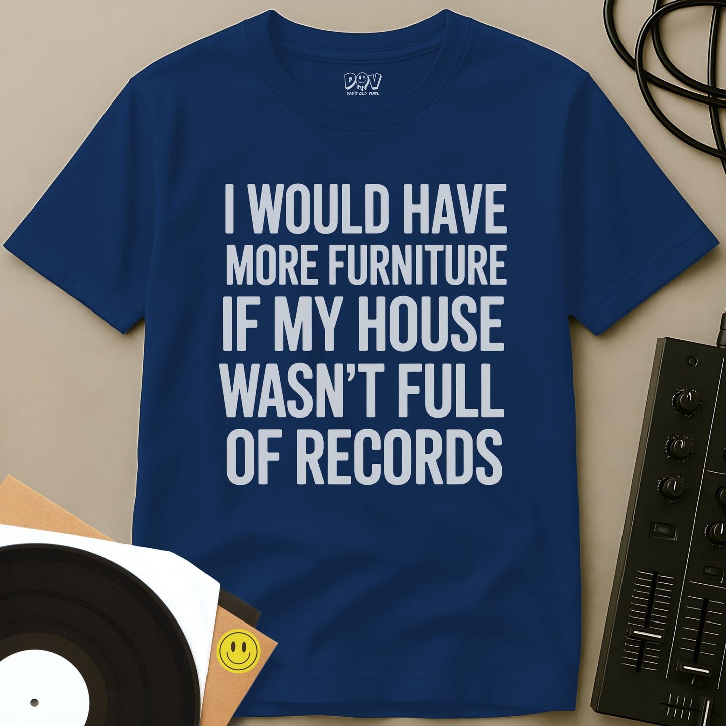 House Full Of Records T-Shirt Royal / S House Full Of Records T-Shirt