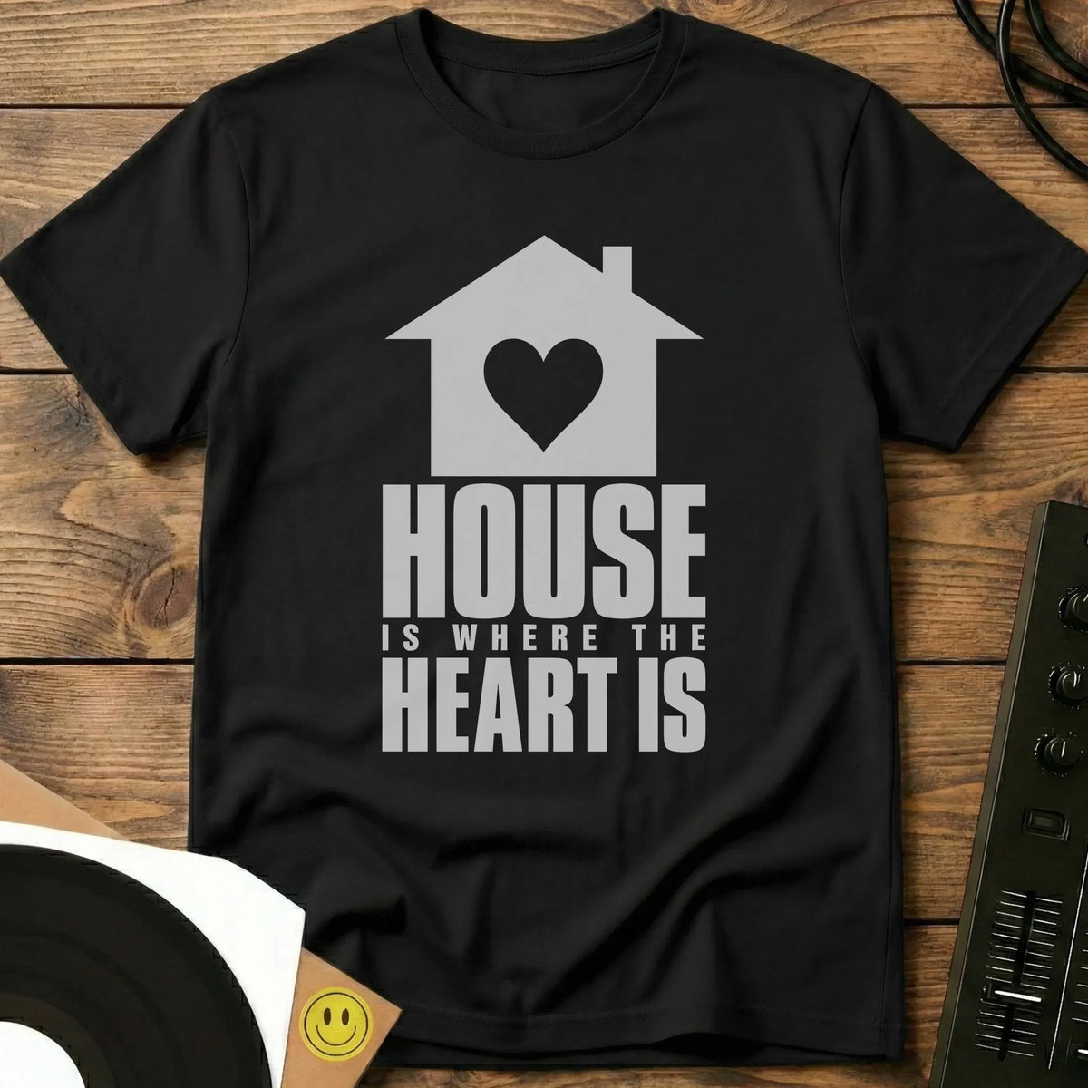 House Is Where The Heart Is T-Shirt Black / S House Is Where The Heart Is T-Shirt