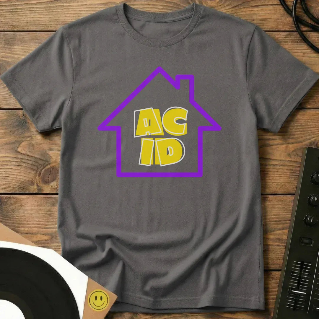 House Of Acid T-Shirt Charcoal / S House Of Acid T-Shirt