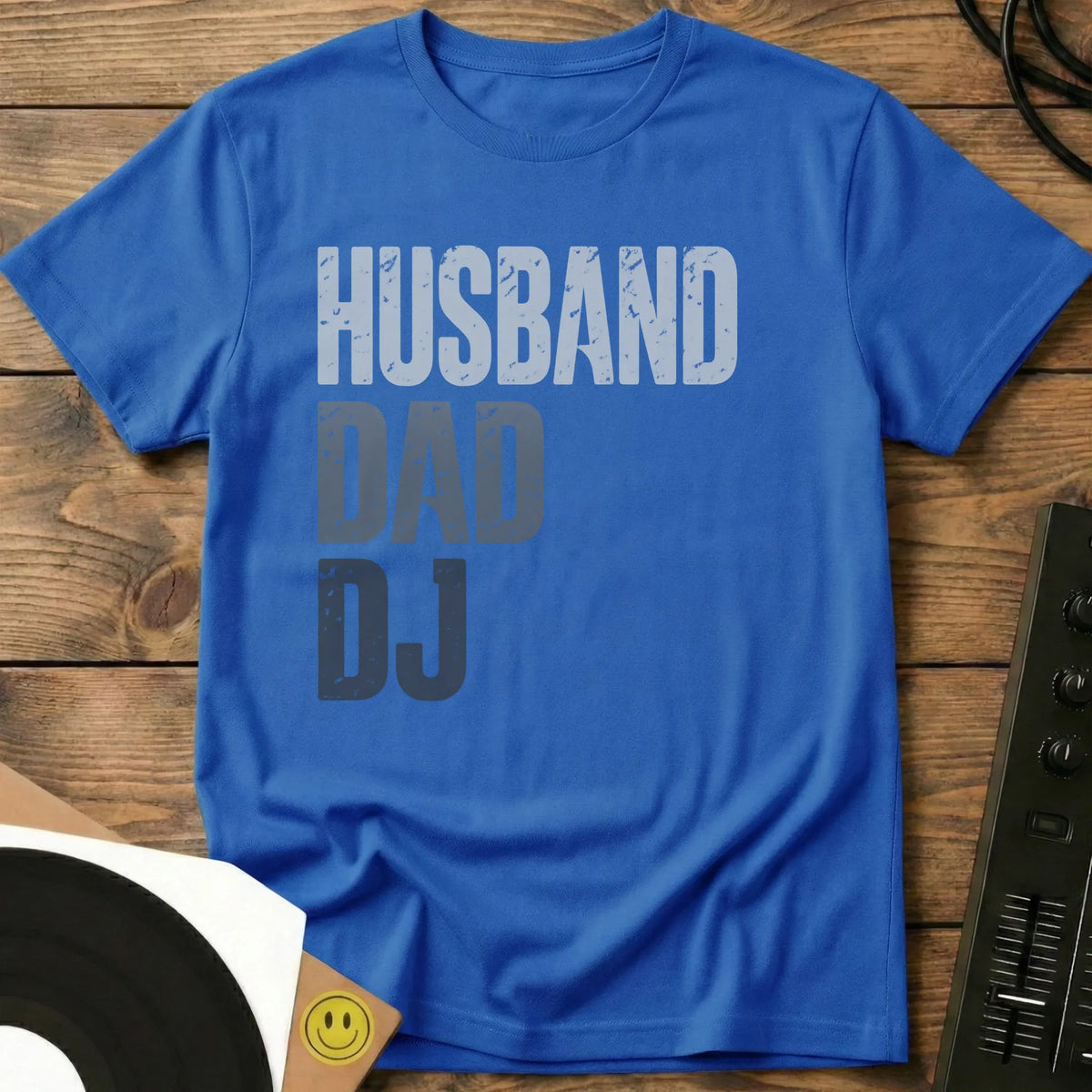 Husband, Dad, DJ t-shirt in Royal