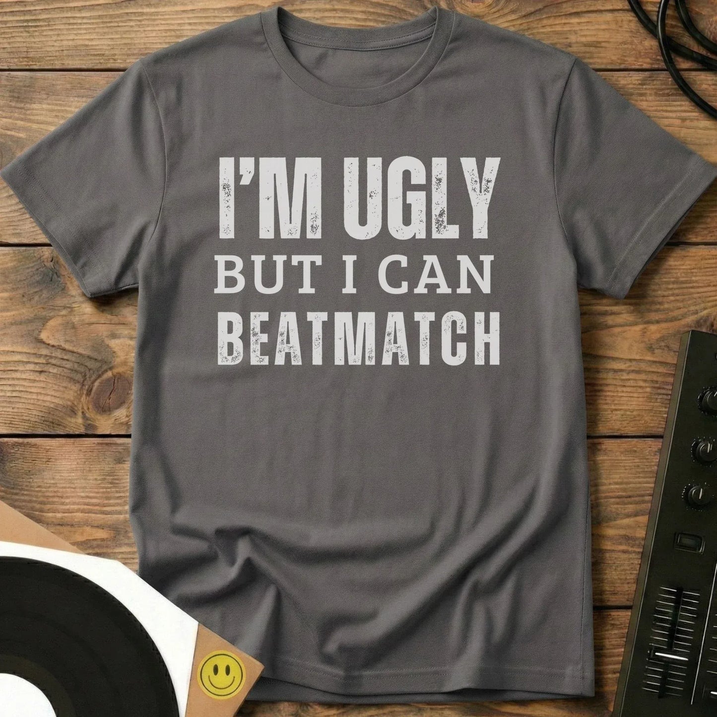 I Can Beatmatch T-Shirt Charcoal / S I Can Beatmatch T-Shirt