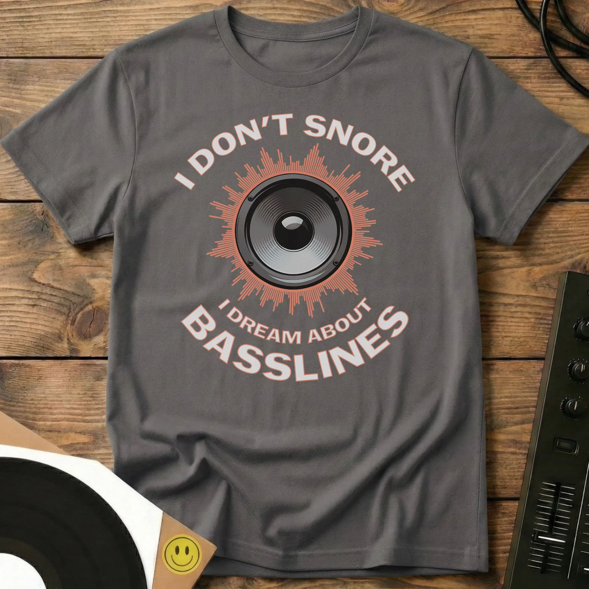 I Dream About Basslines T-Shirt Charcoal / S I Dream About Basslines T-Shirt