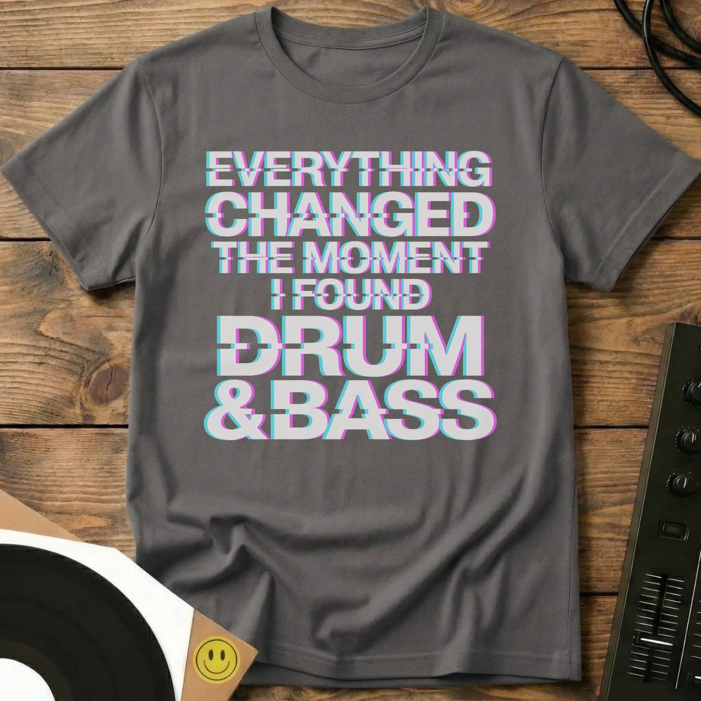 I Found Drum & Bass T-Shirt Charcoal / S I Found Drum & Bass T-Shirt