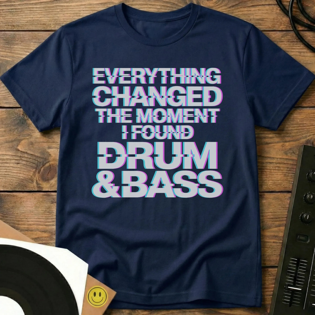 I Found Drum & Bass T-Shirt Navy / S I Found Drum & Bass T-Shirt