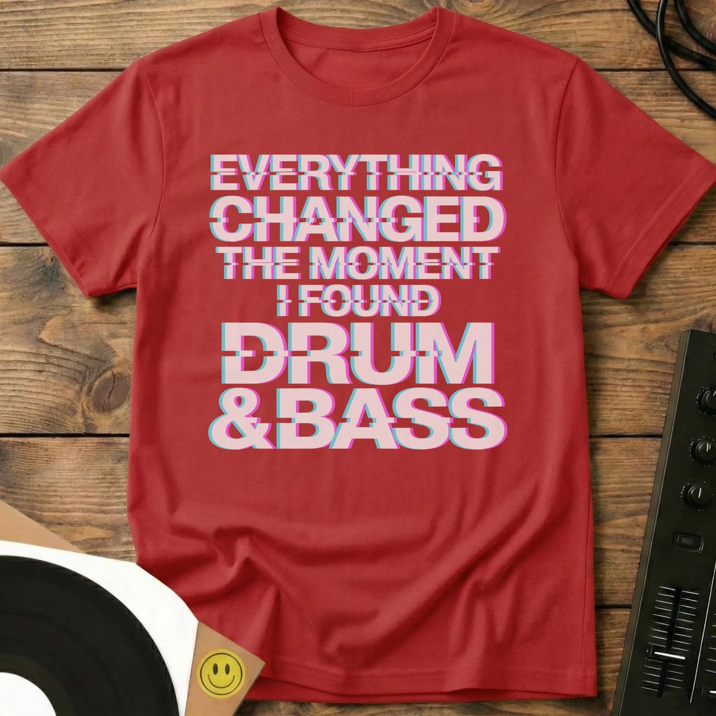 I Found Drum & Bass T-Shirt Red / S I Found Drum & Bass T-Shirt