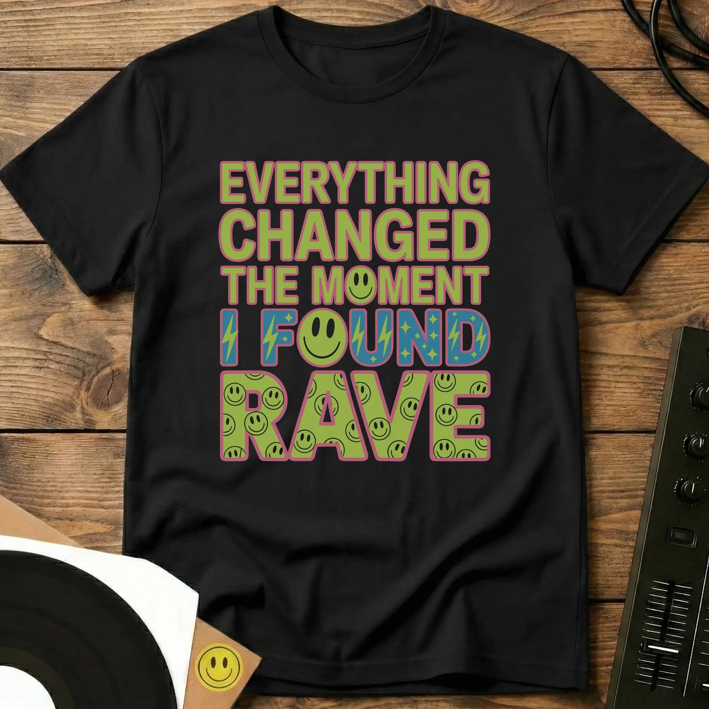 I Found Rave T-Shirt Black / S I Found Rave T-Shirt