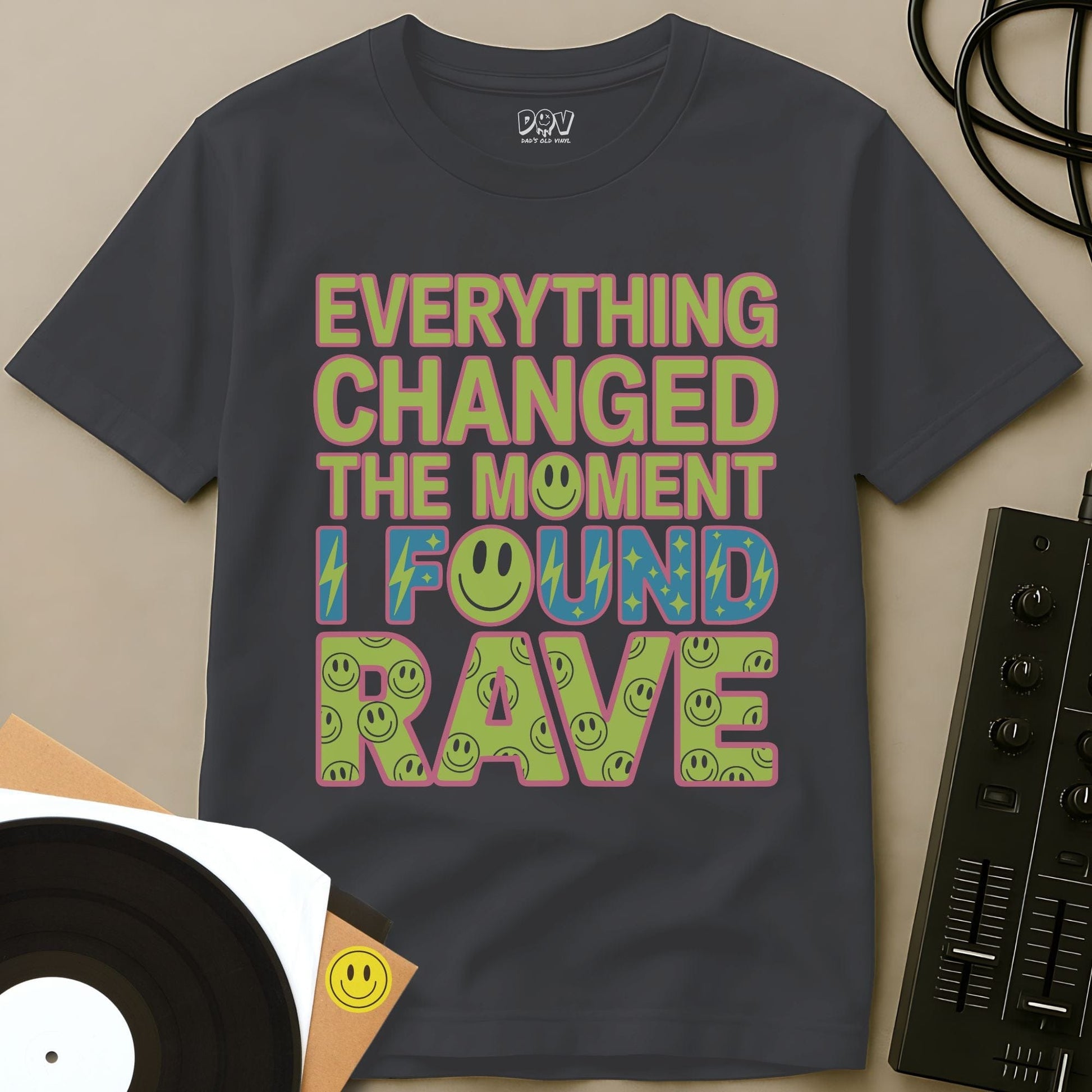I Found Rave T-Shirt Charcoal / S I Found Rave T-Shirt
