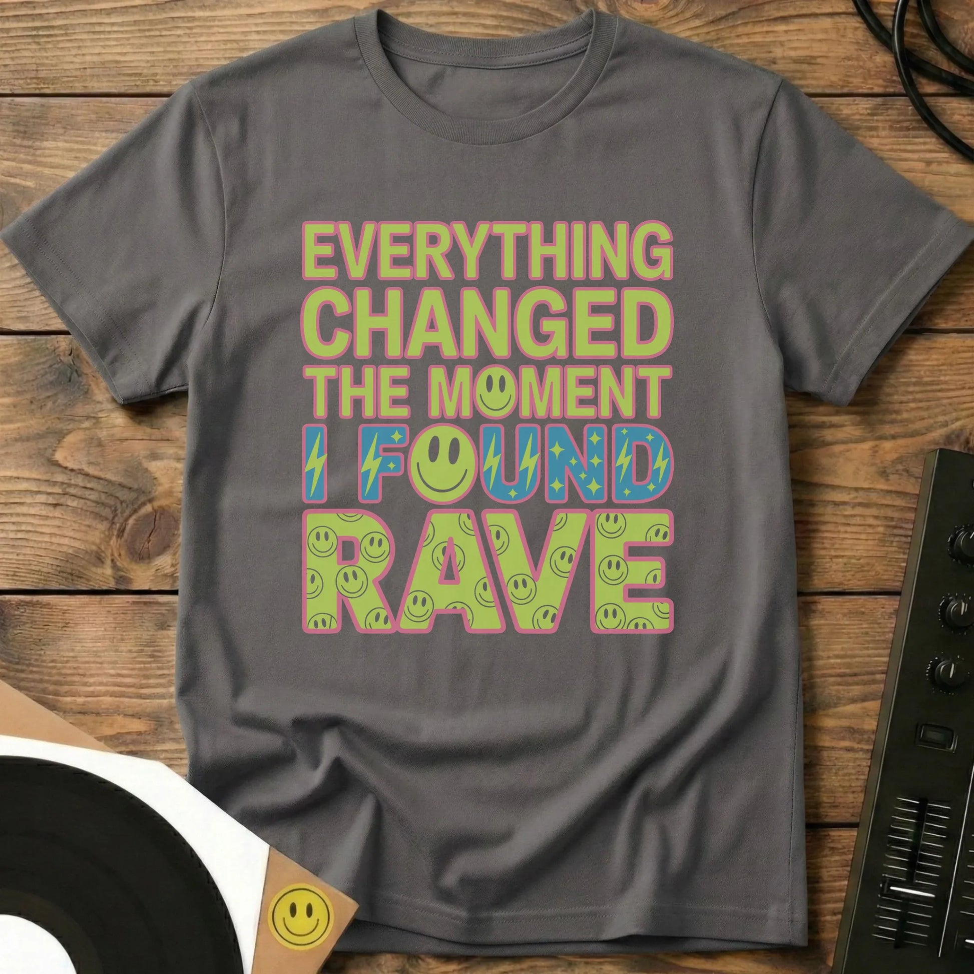 I Found Rave T-Shirt Charcoal / S I Found Rave T-Shirt