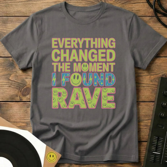 I Found Rave T-Shirt Charcoal / S I Found Rave T-Shirt