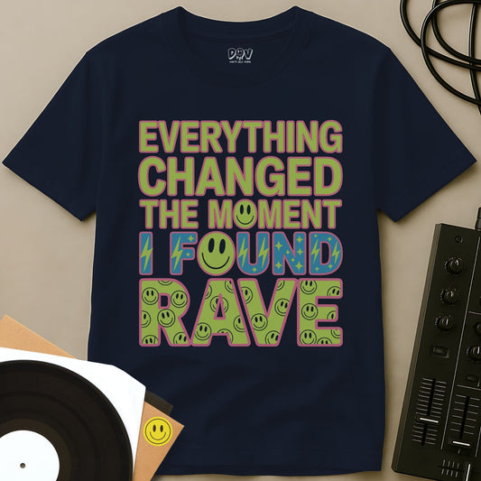 I Found Rave T-Shirt Navy / S I Found Rave T-Shirt