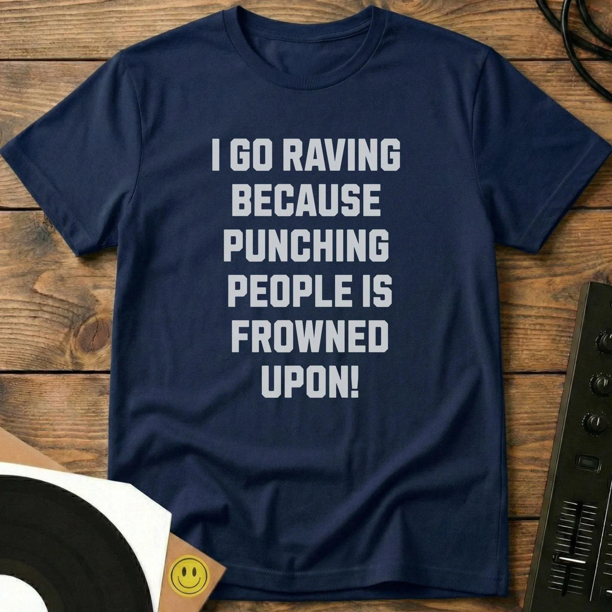 I Go Raving T-Shirt Navy / S I Go Raving T-Shirt