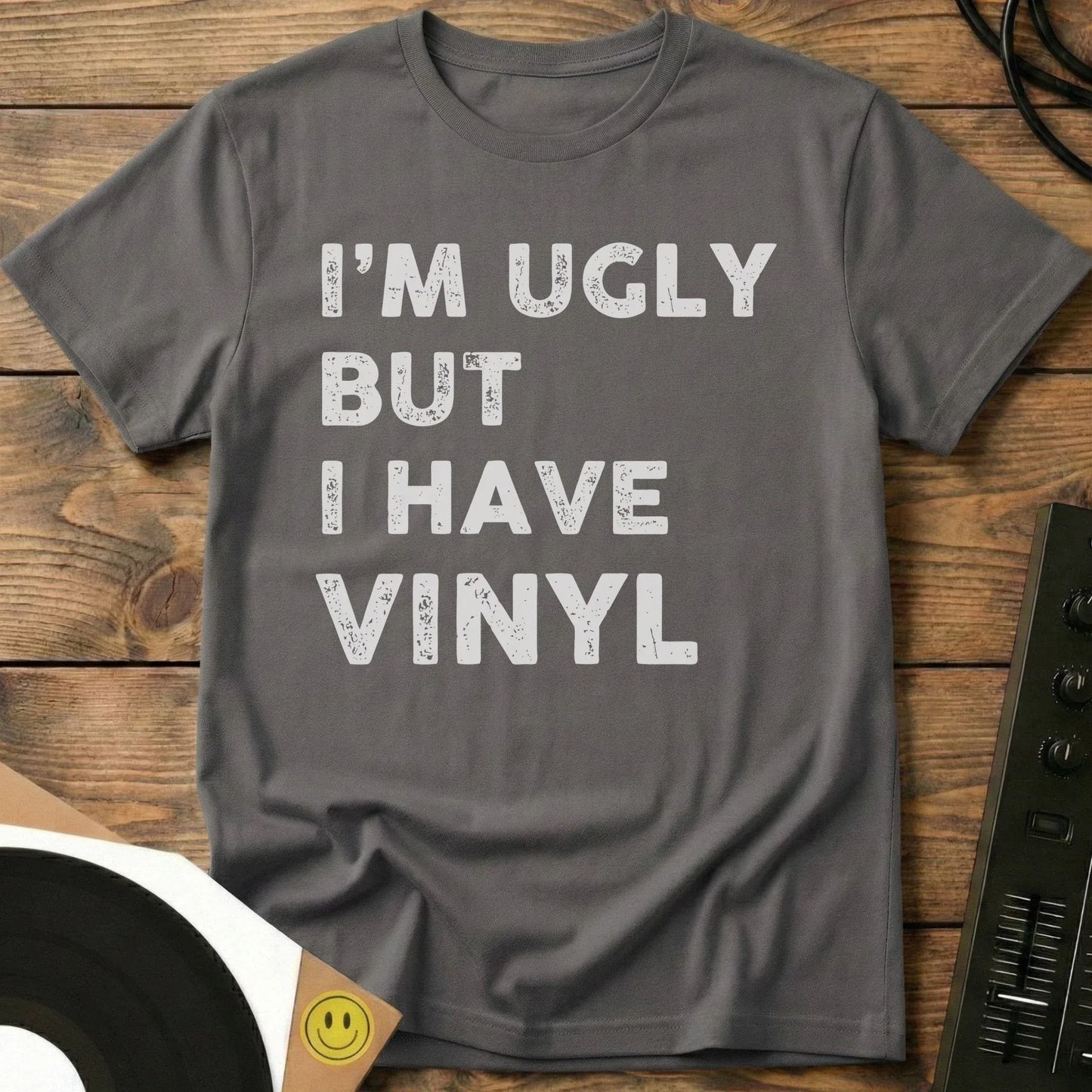 I Have Vinyl T-Shirt Charcoal / S I Have Vinyl T-Shirt